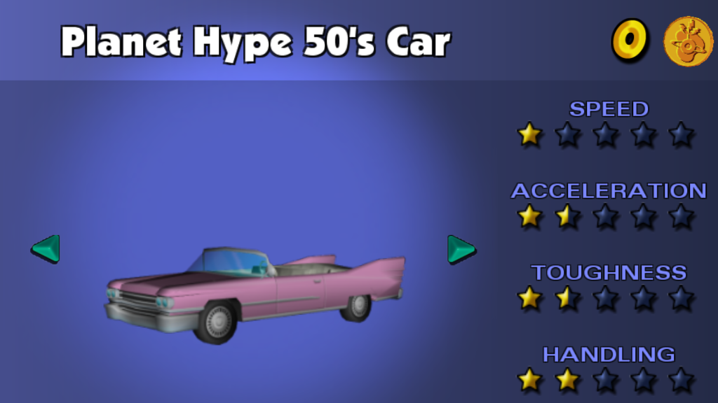 Planet Hype 50's Car